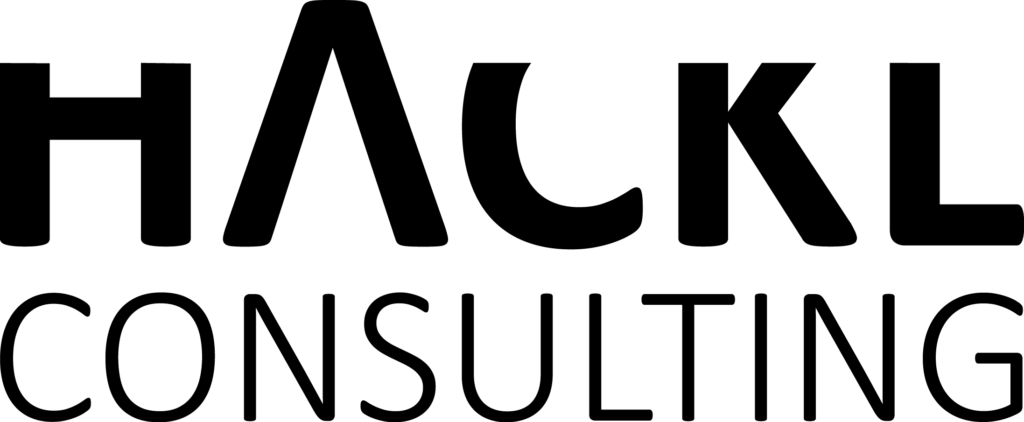 Hackl Consulting Logo Schriftzug Hackl Consulting in weiß